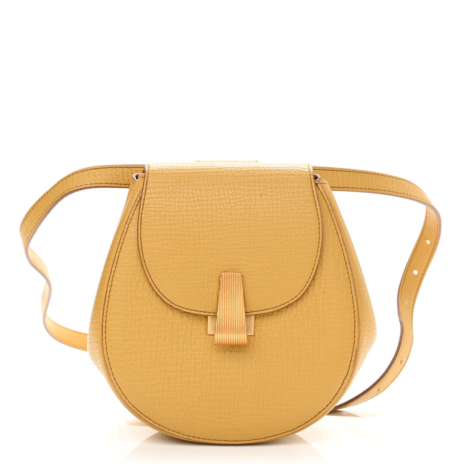 Bottega Veneta Palmellato Calfskin Rounded Belt Bag Butterscotch 1 of 21