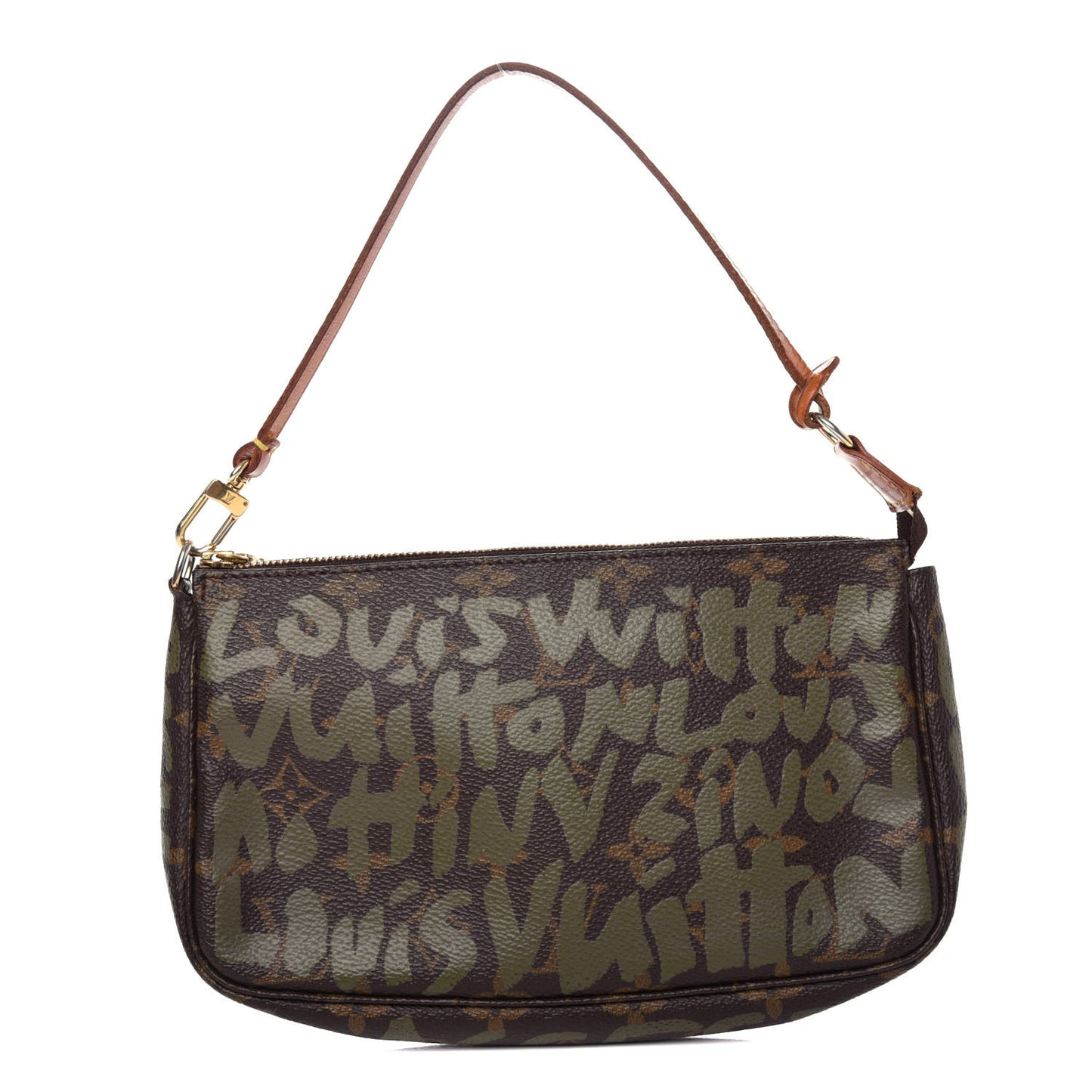 Monogram Graffiti Pochette Accessories Kaki