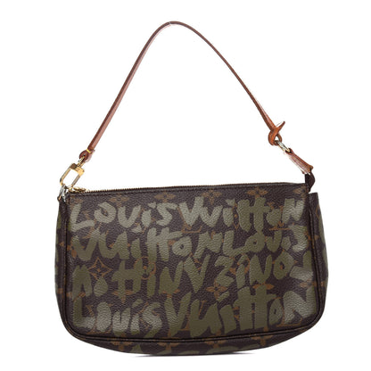 Louis Vuitton Monogram Graffiti Pochette Accessories Kaki 1 of 10