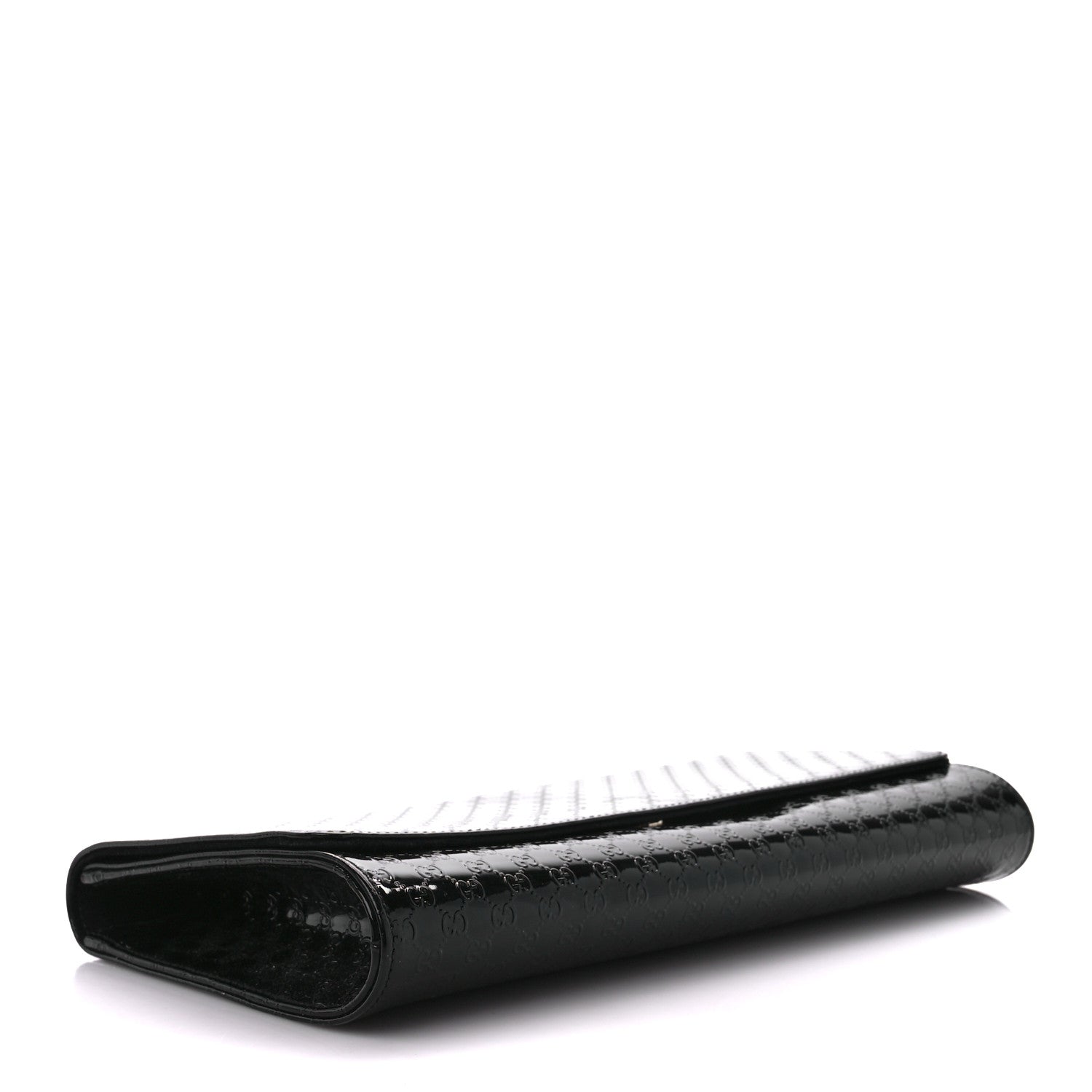 Gucci Patent Microguccissima Small Broadway Clutch Black 4 of 11
