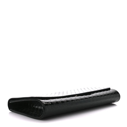 Gucci Patent Microguccissima Small Broadway Clutch Black 4 of 11