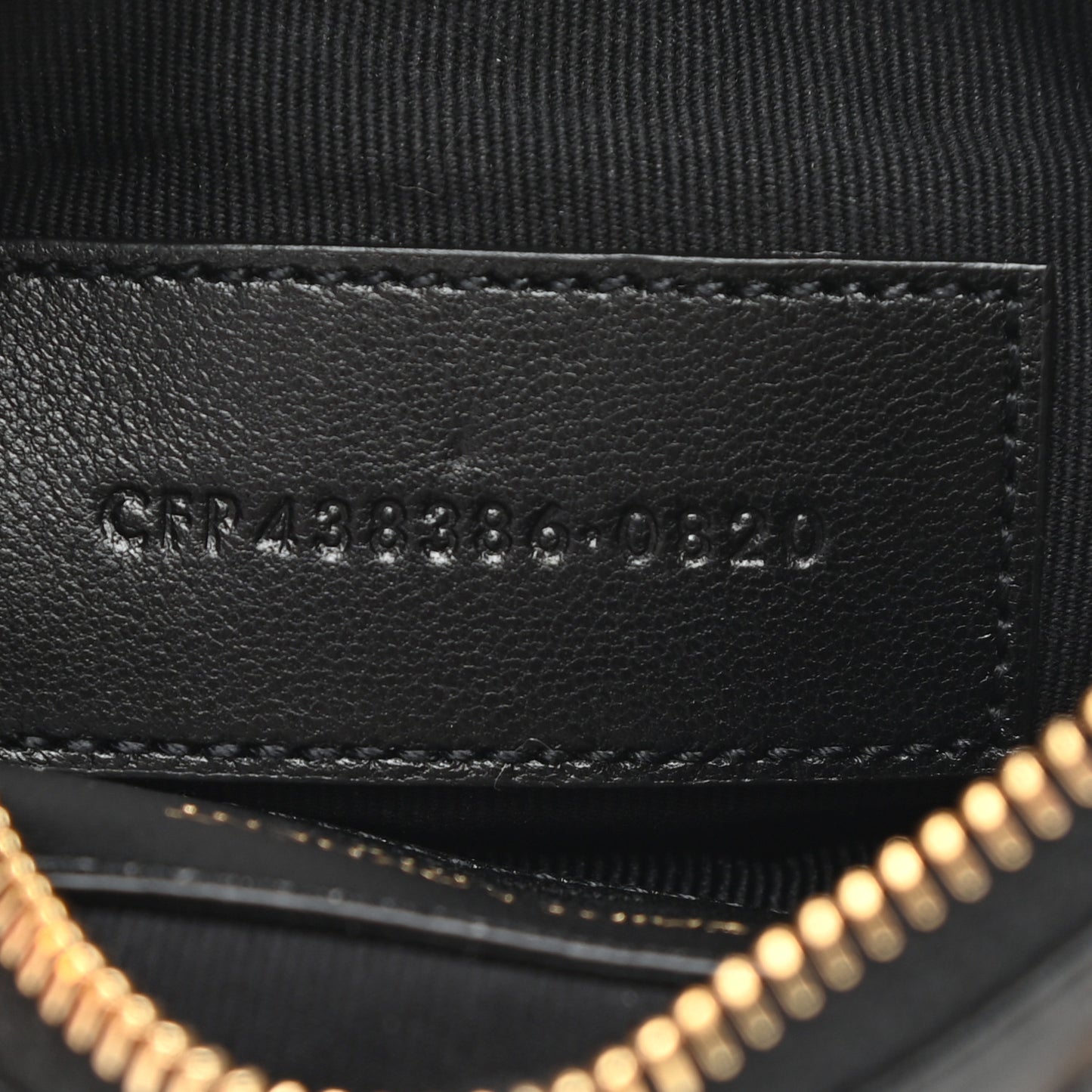Calfskin Matelasse Monogram Key Pouch Black