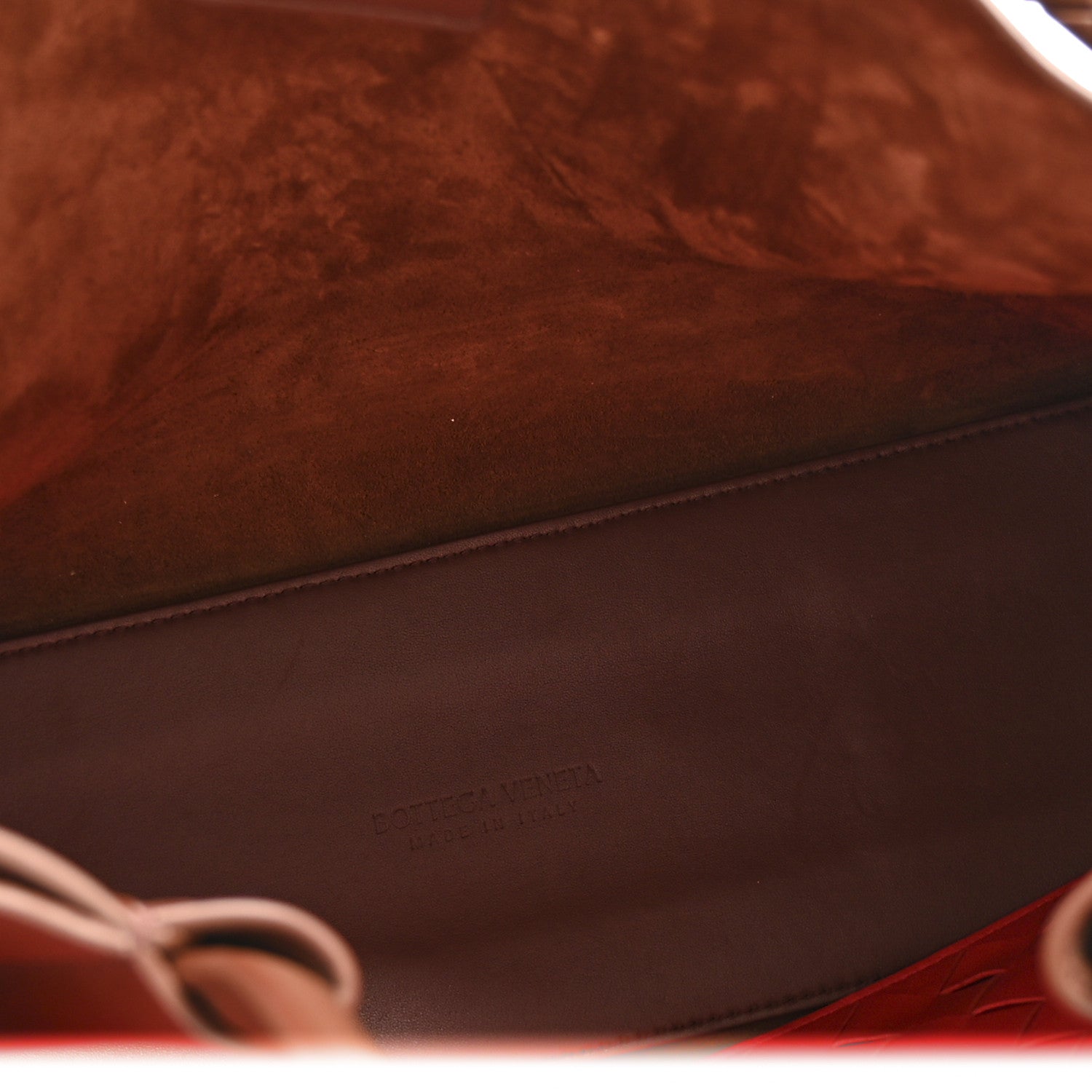 Bottega Veneta Silky Calfskin Medium Andiamo Shoulder Bag Sapele Redstone 5 of 11