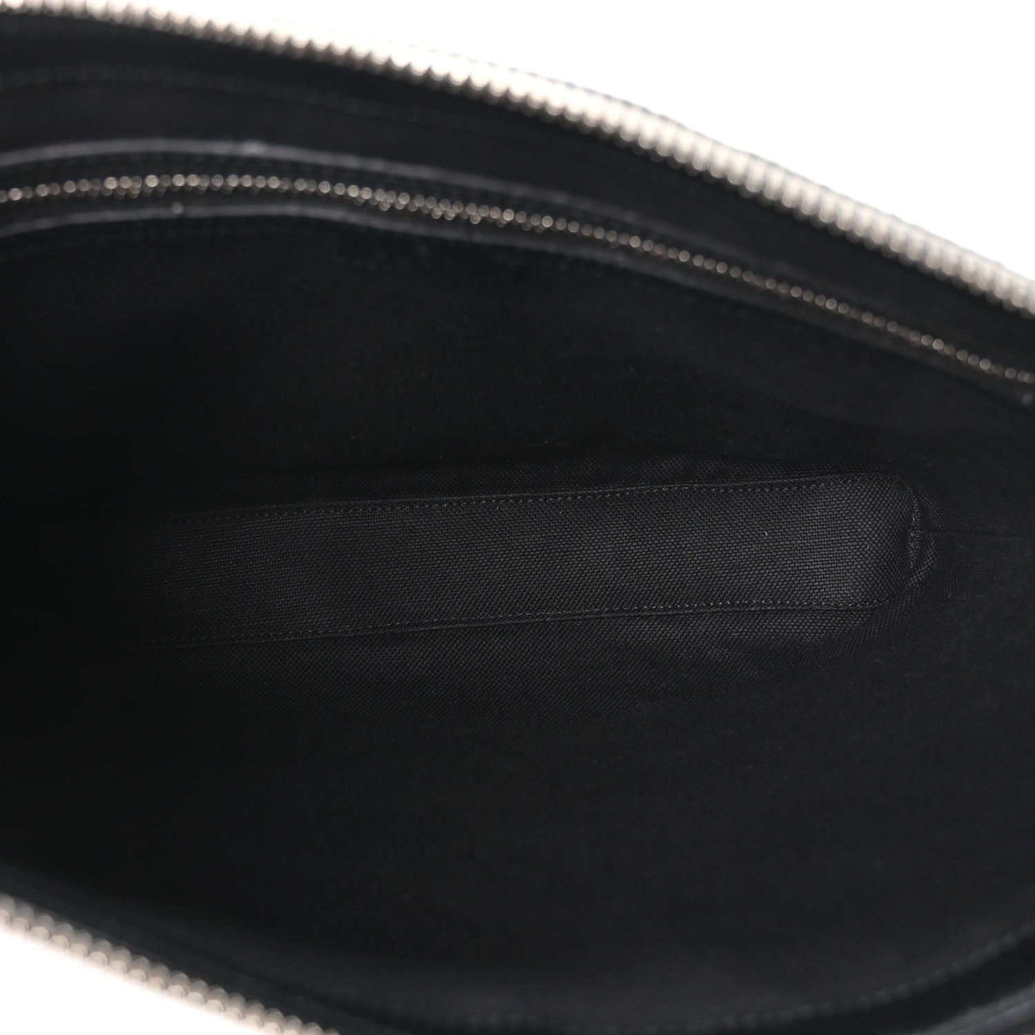 Gucci Monogram Jumbo GG Textured Dollar Calfskin Wristlet Messenger Bag Black 5 of 10