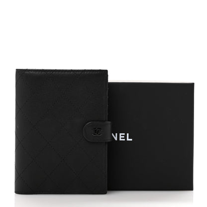 Chanel Grained Calfskin Quilted passport Holder Wallet So Black 10 of 10