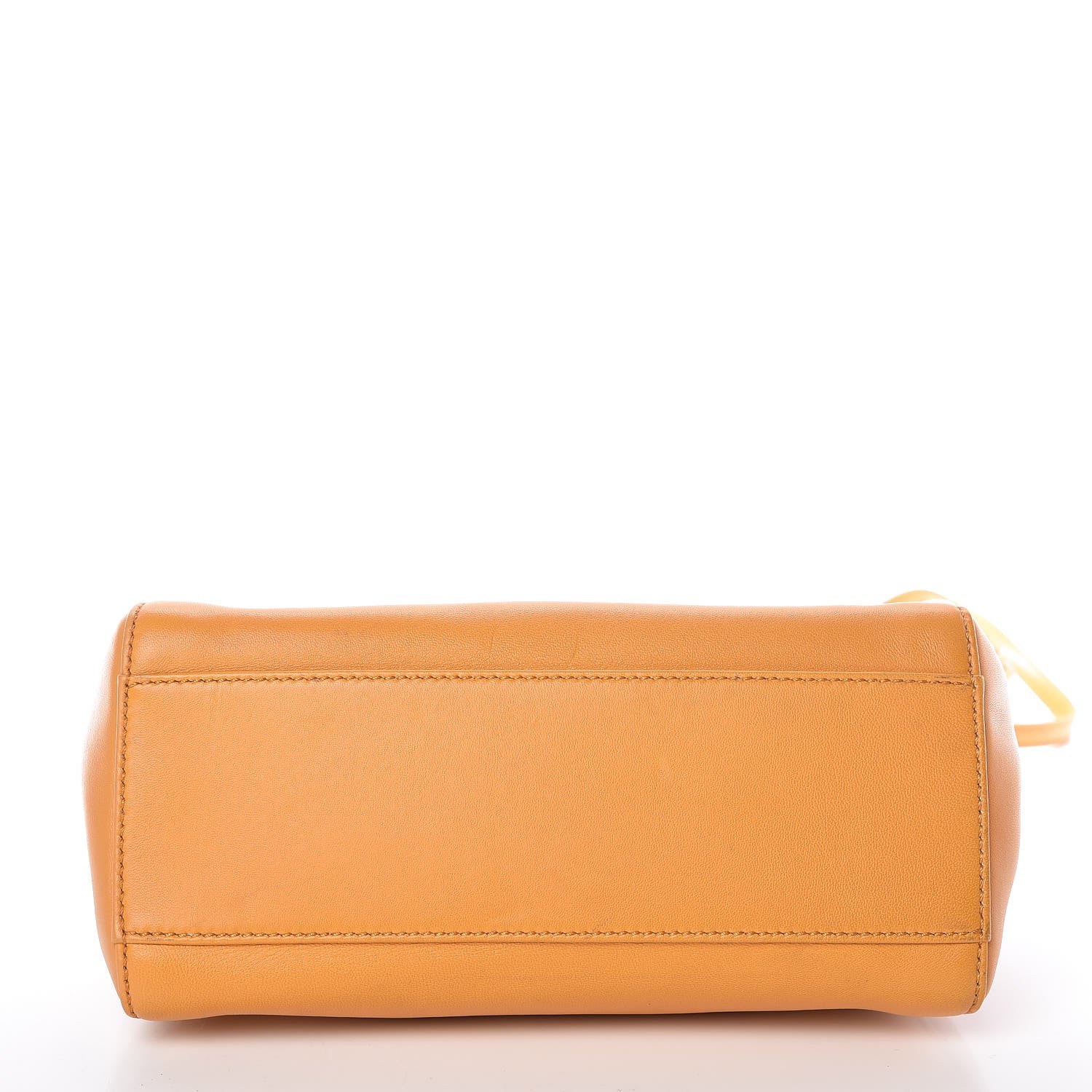 Fendi Nappa Mini Peekaboo Iconic Satchel Giallo Syrup 14 of 16