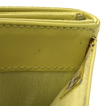 Chanel Caviar Timeless CC Compact French Wallet Yellow 13 of 15