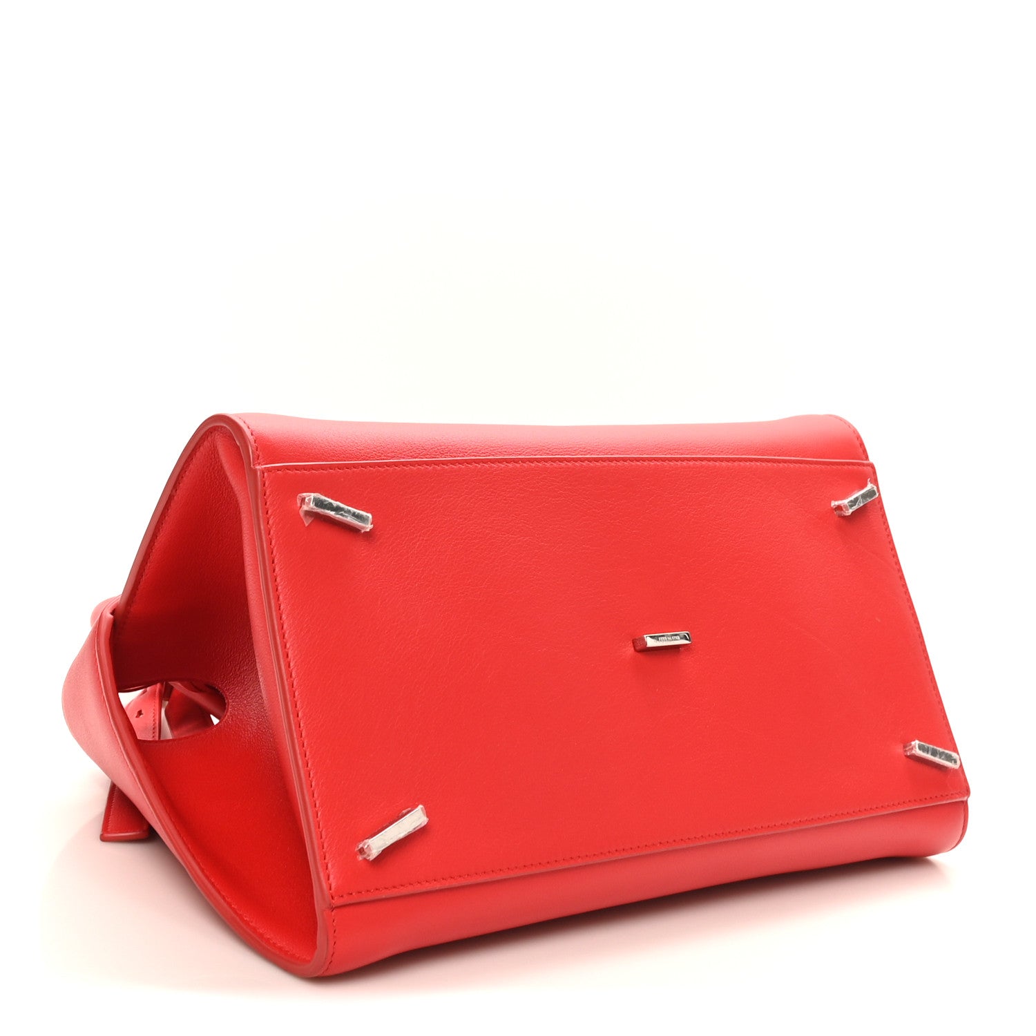 Salvatore Ferragamo Natural Grain Calfskin Medium Hug Bag Flame Red 4 of 9