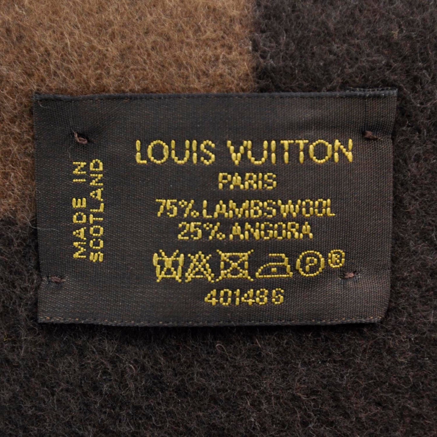 Lambswool Angora Cardiff Scarf Brown