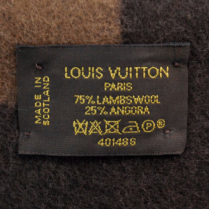 Louis Vuitton Lambswool Angora Cardiff Scarf Brown 3 of 4