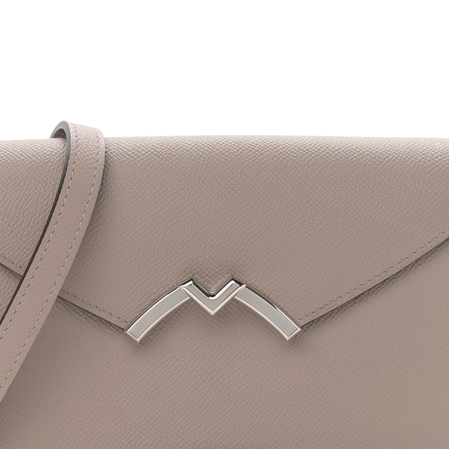 Moynat Taurillon Gabrielle Reporter Shoulder Bag Tourterelle 7 of 10