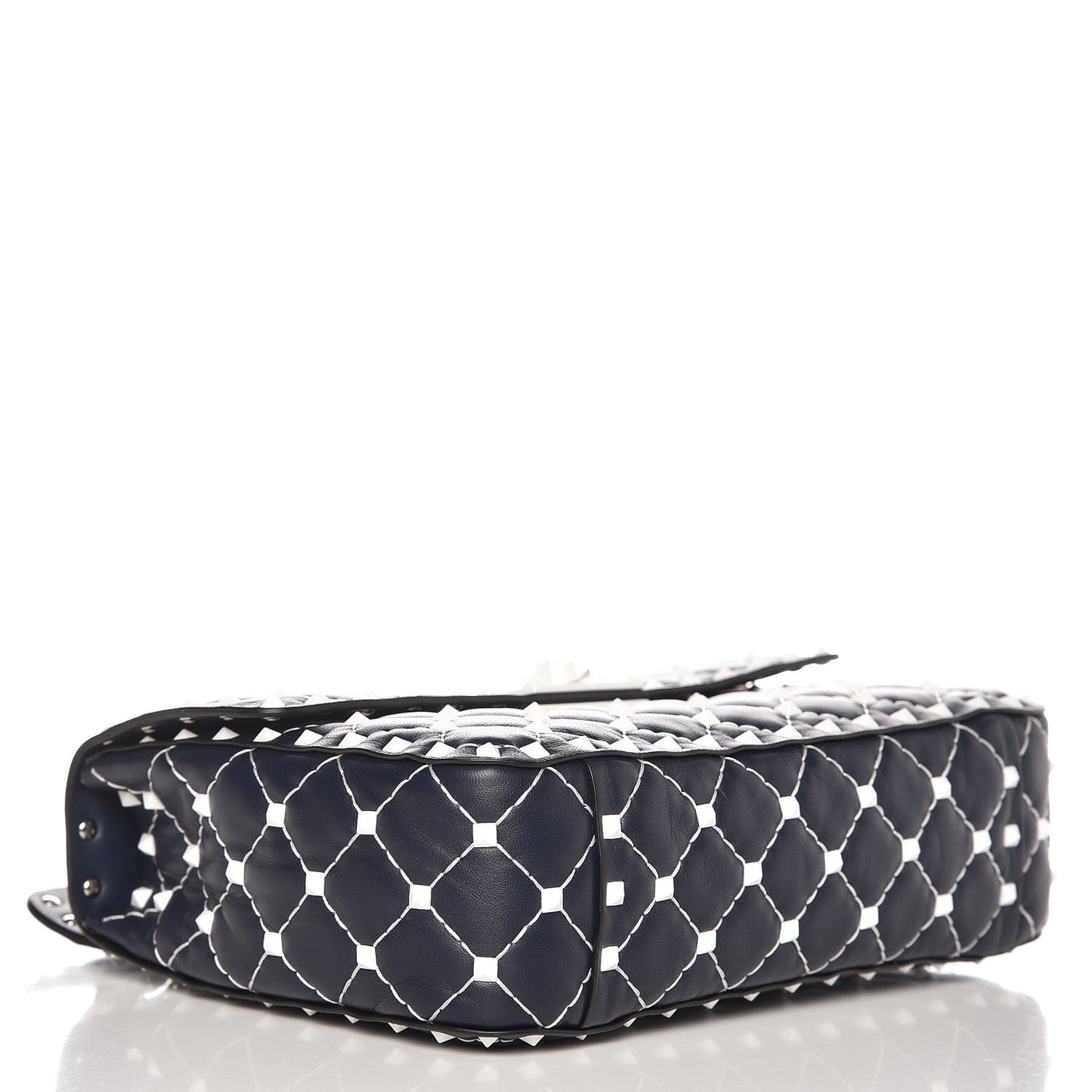 Nappa Medium Free Rockstud Spike Shoulder Bag Marine