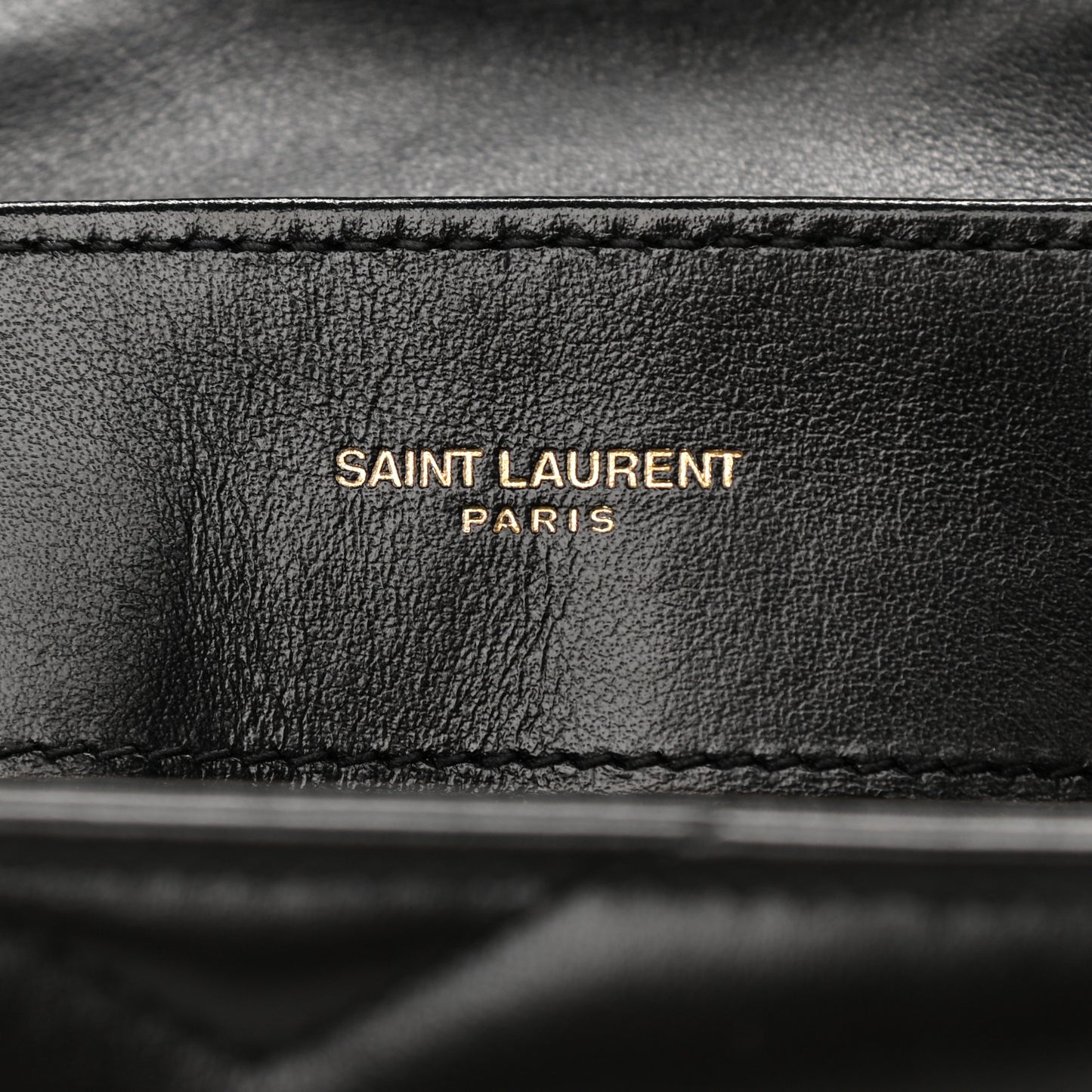 Calfskin Y Quilted Monogram Small Loulou Chain Satchel Black