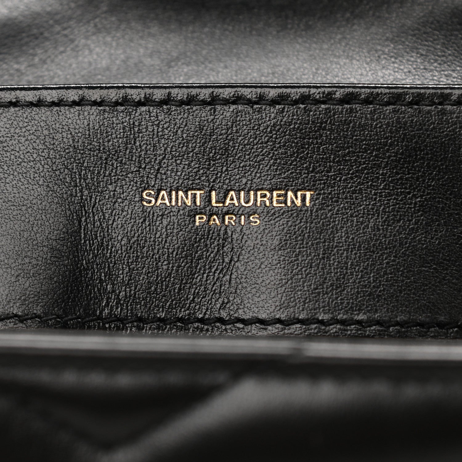 Saint Laurent Calfskin Y Quilted Monogram Small Loulou Chain Satchel Black 6 of 10