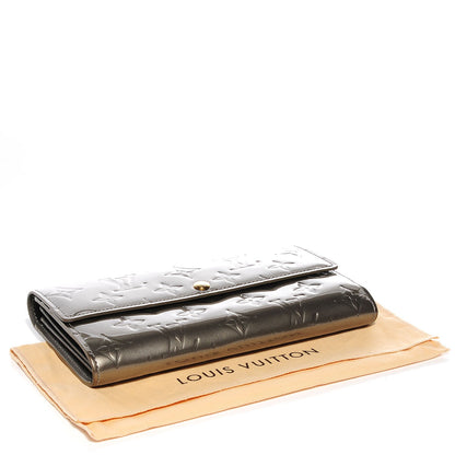 Louis Vuitton Vernis Sarah Wallet Gris Art Deco 4 of 8