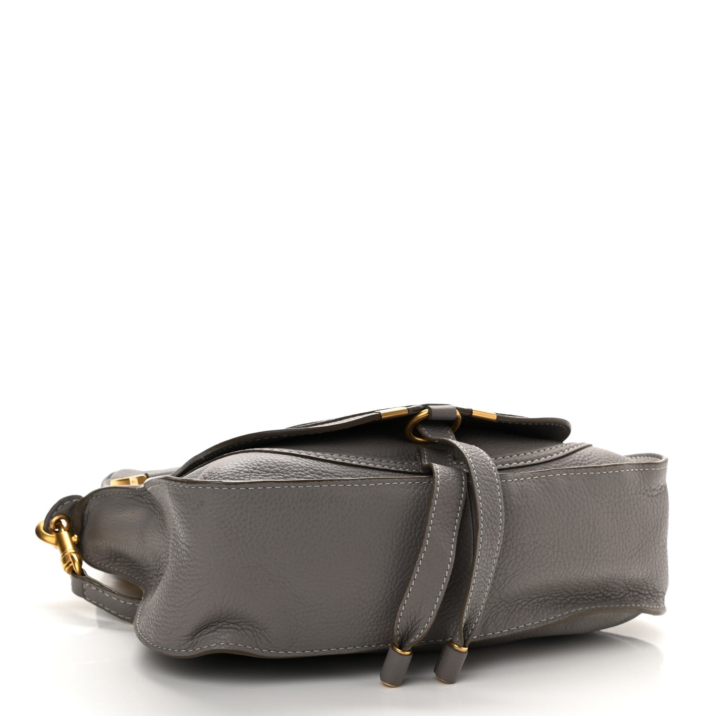 Calfskin Small Marcie Satchel Cashmere Grey