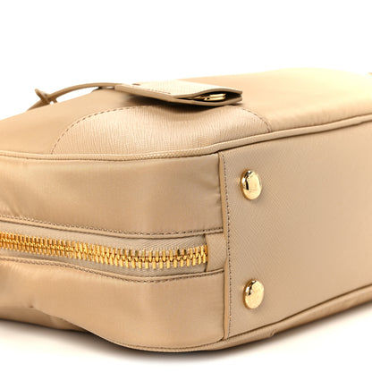 Prada Re-Nylon Saffiano Medium Re-Edition 1978 Two Handle Bag Cammello 11 of 12