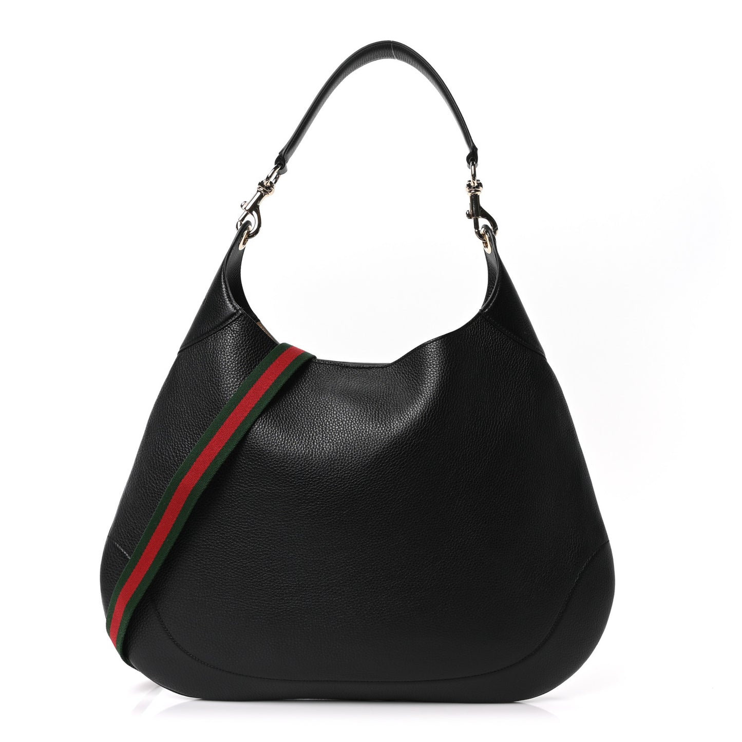 Soft Grained Calfskin Maxi B Hobo Black