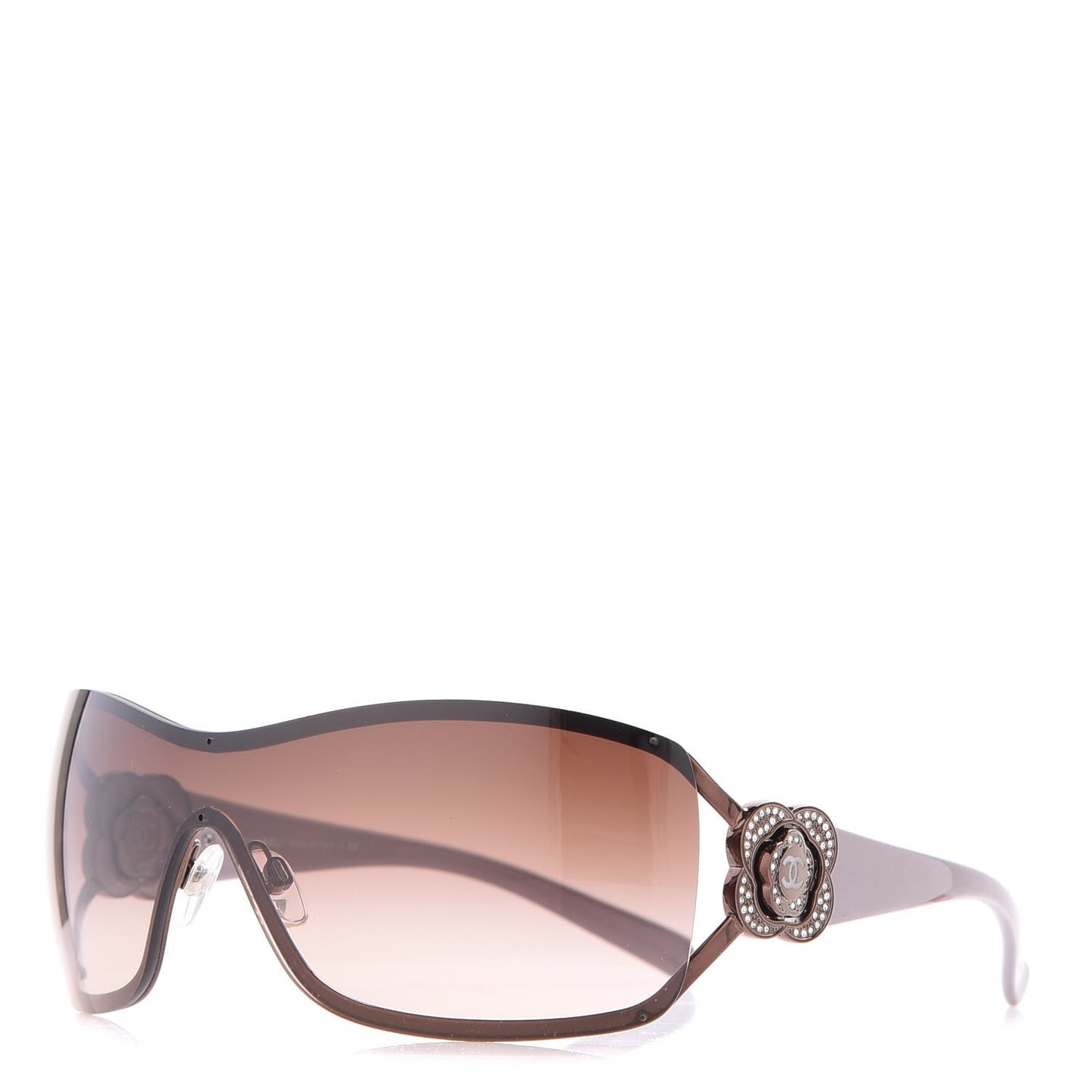 Swarovski Crystal Camellia CC Sunglasses 4164-B Bronze