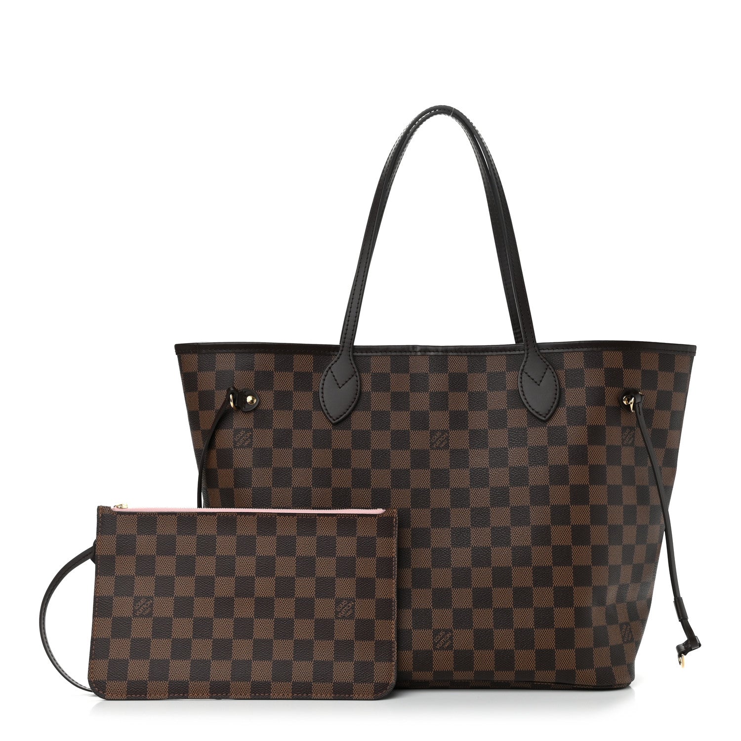 Louis Vuitton Damier Ebene Neo Neverfull MM Rose Ballerine 2 of 12