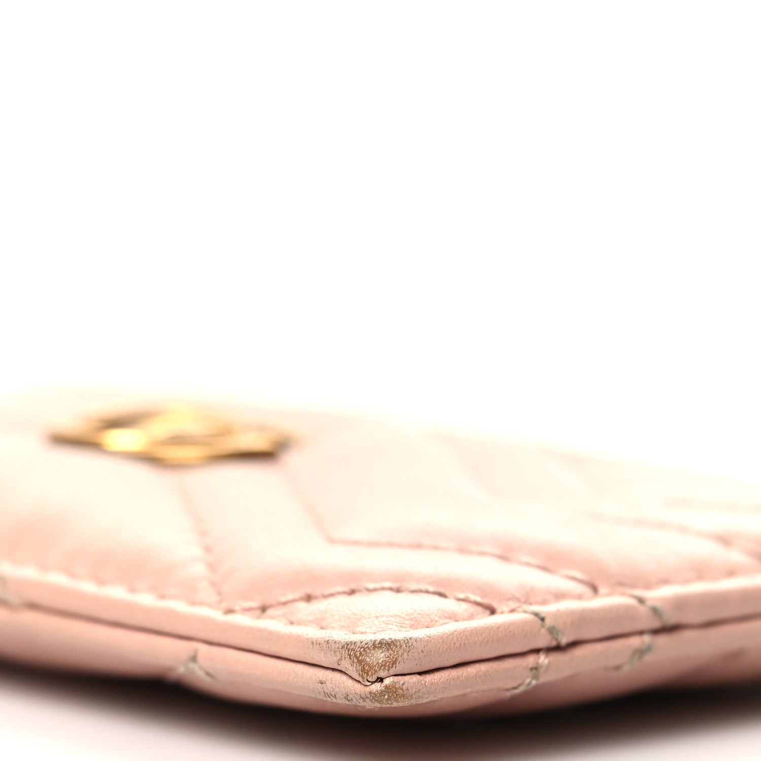 Gucci Calfskin Matelasse GG Marmont Card Holder Perfect Pink 9 of 12