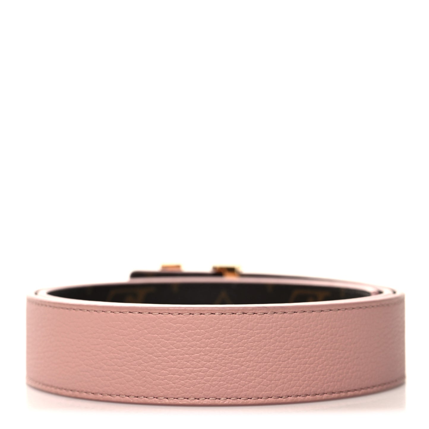 Calfskin Monogram 30mm LV Initiales Reversible Belt 80 32 Rose Poudre