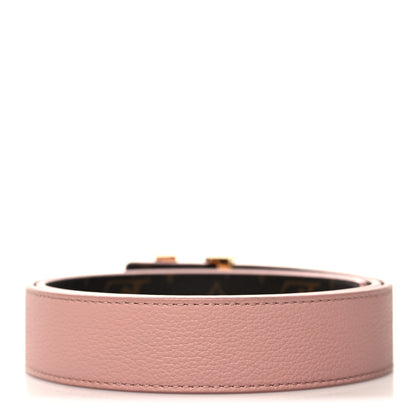 Louis Vuitton Calfskin Monogram 30mm LV Initiales Reversible Belt 80 32 Rose Poudre 2 of 5