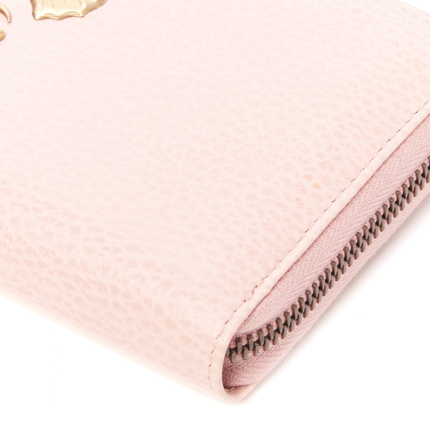 Calfskin Butterfly Farfalla Zip Around Wallet Perfect Pink