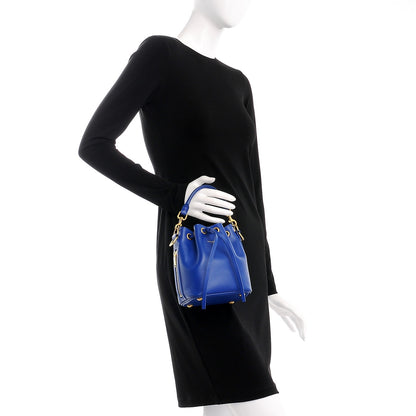 Saint Laurent Calfskin Small Emmanuelle Bucket Bag Blue Marjorelle 3 of 9
