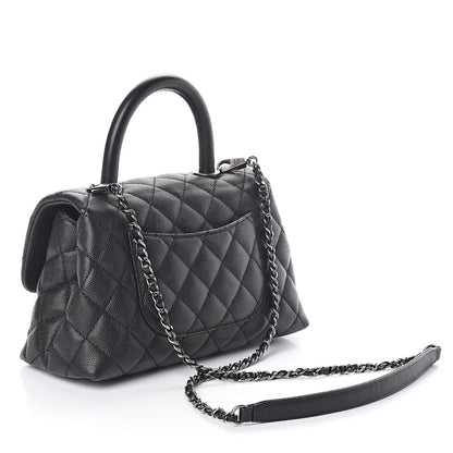 Chanel Caviar Quilted Mini Coco Handle Flap Black 3 of 10