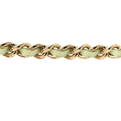 Chanel Caviar Quilted Wallet on Chain WOC Light Green 12 of 20