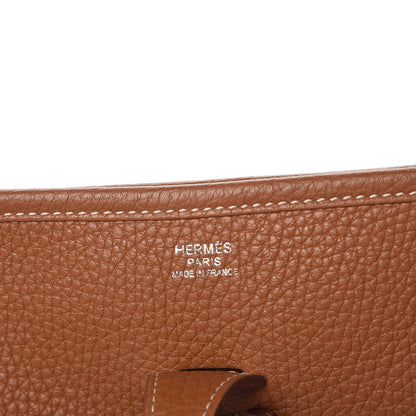 Hermes Taurillon Clemence Evelyne III PM Gold 8 of 10
