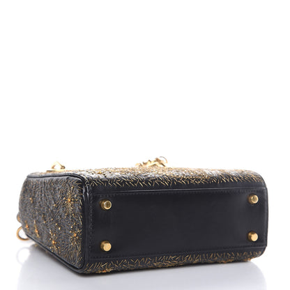 Christian Dior Smooth Calfskin Embroidered Mini The Moon in My Eyes Lady Dior Black 4 of 6
