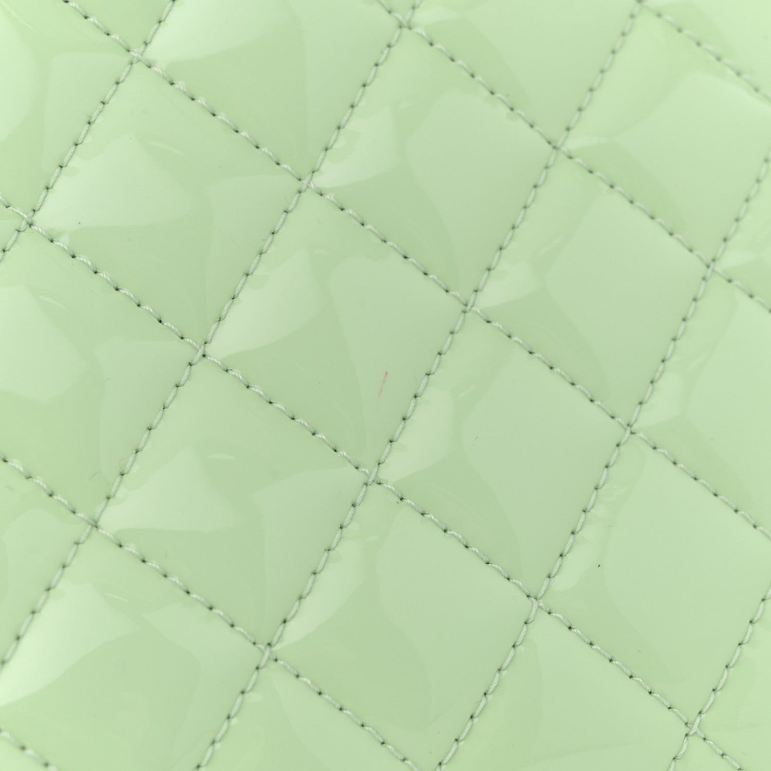Chanel Patent Quilted Medium Just Mademoiselle Light Green 12 of 13