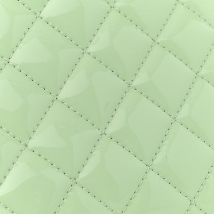 Chanel Patent Quilted Medium Just Mademoiselle Light Green 12 of 13