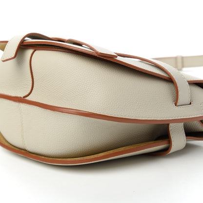 Loewe Grained Calfskin Small Gate Crossbody Bag Light Ghost 7 of 9