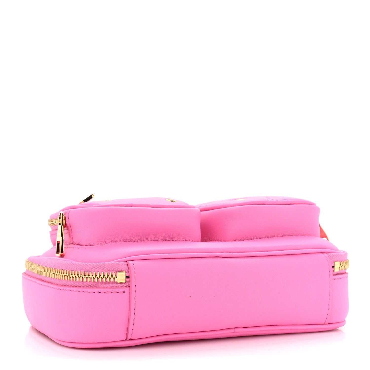 Louis Vuitton LOUIS VUITTON Calfskin Embossed Monogram Vuittamins Utility Crossbody Rose Violet 4 of 10