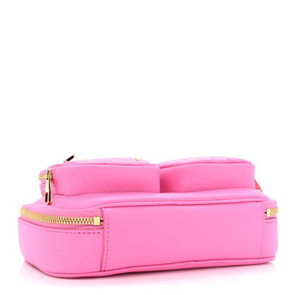 Louis Vuitton LOUIS VUITTON Calfskin Embossed Monogram Vuittamins Utility Crossbody Rose Violet 4 of 10