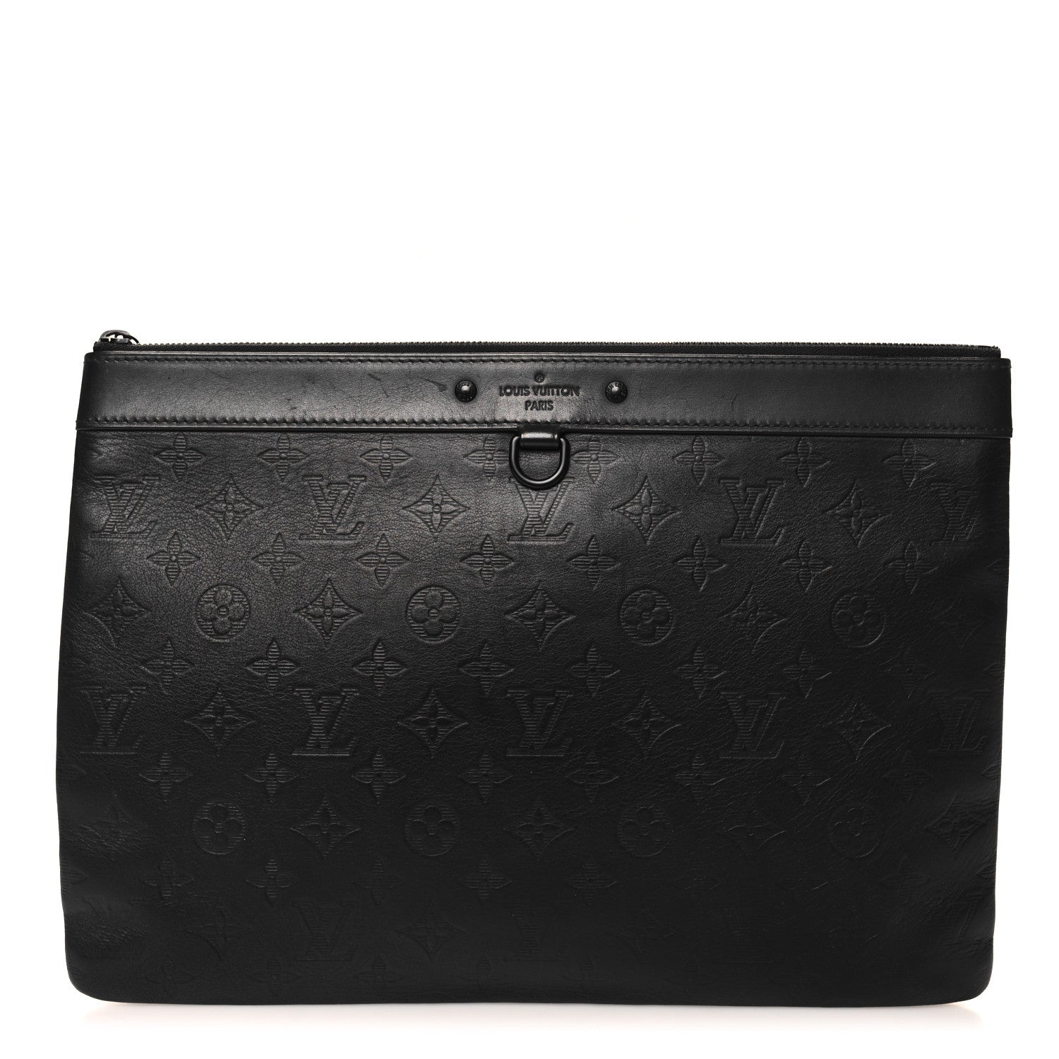 Louis Vuitton Calfskin Monogram Shadow Discovery Pochette Black 1 of 10
