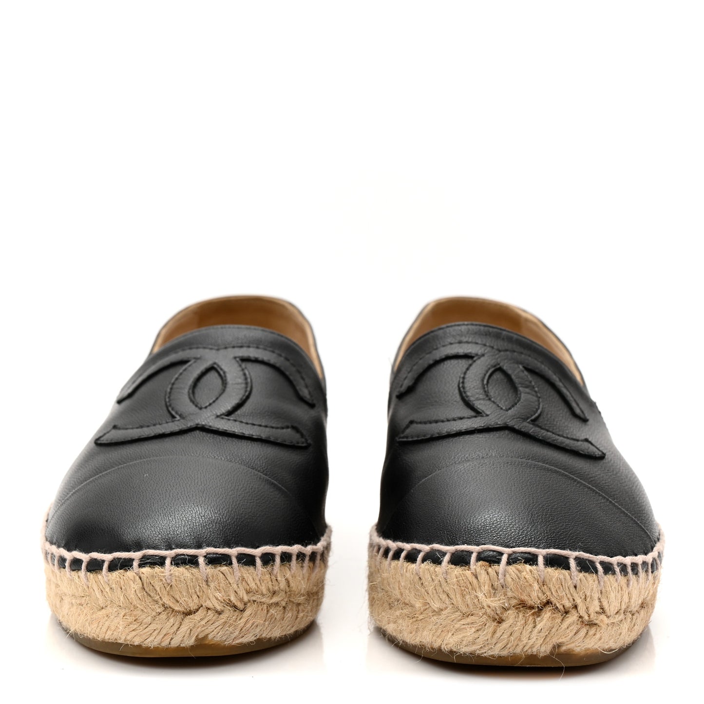 Lambskin CC Espadrilles 36 Black