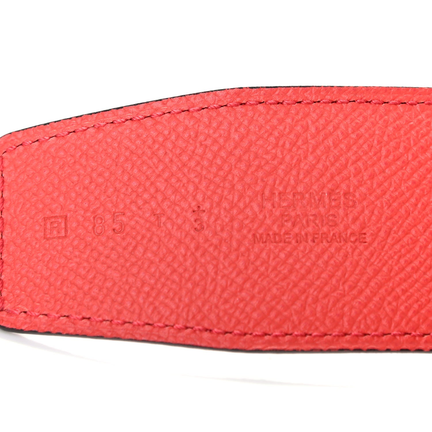Hermes Epsom 40mm Idem Belt 85 Rouge Casaque Rose Jaipur 3 of 6