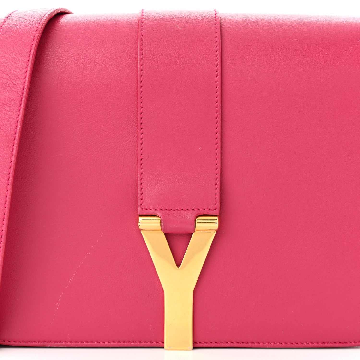 Saint Laurent Calfskin Classic Y Satchel Fuchsia 7 of 9
