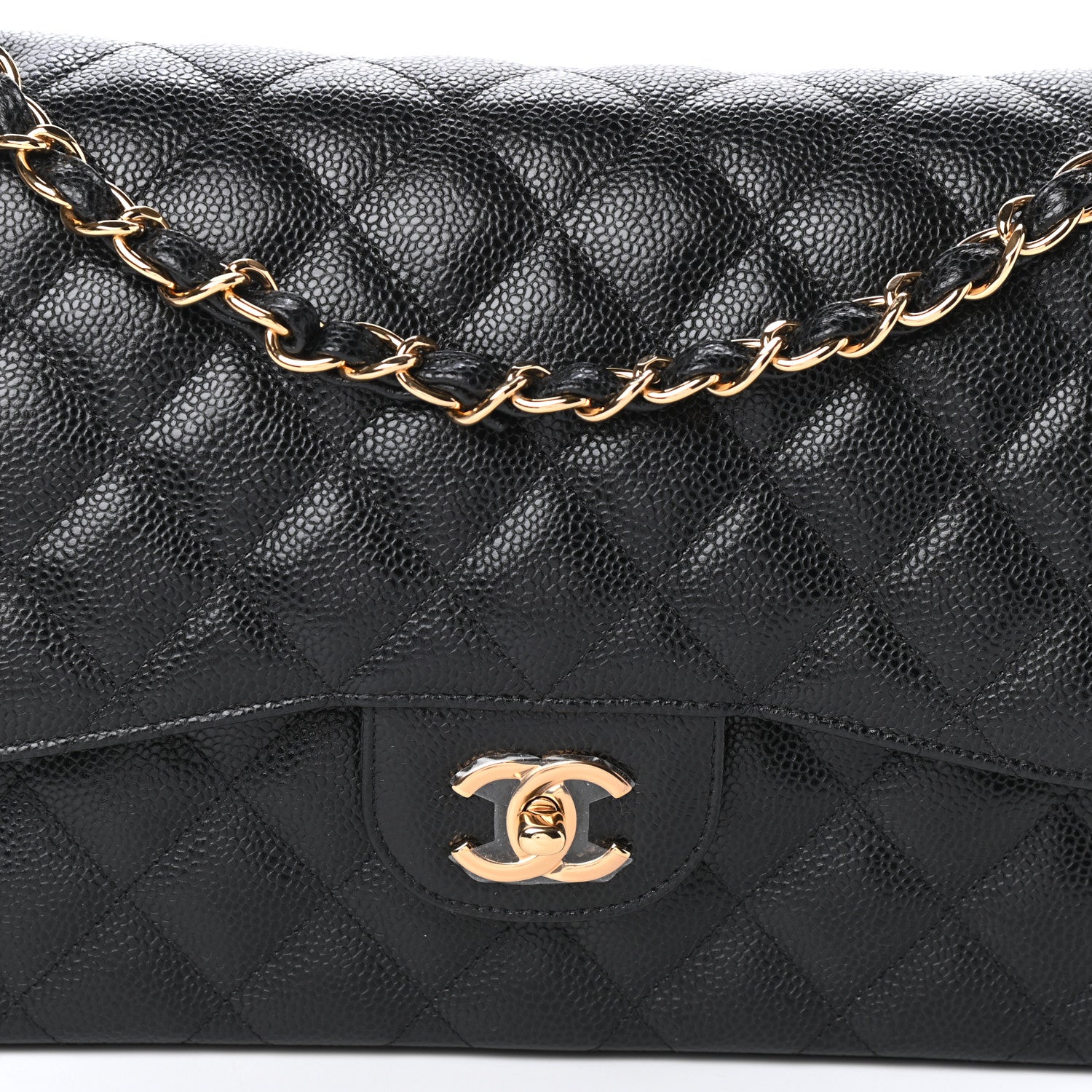 Chanel Caviar Quilted Jumbo Double Flap Black 8 of 10