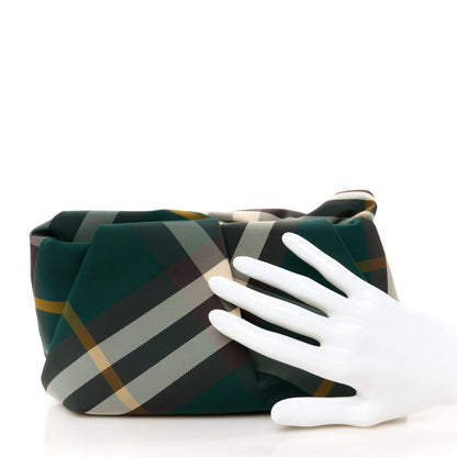 Burberry Nylon Check Rose Clutch Ivy 2 of 9