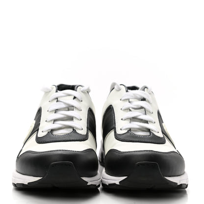 Gucci Calfskin Womens Interlocking G Sneakers 35.5 Black White 2 of 11