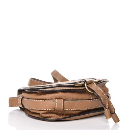 Chloe Calfskin Mini Marcie Round Crossbody Bag Nut 4 of 10