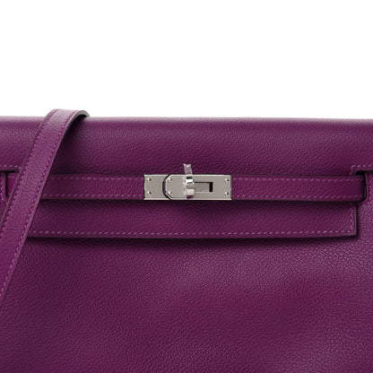 Hermes Evercolor Kelly Danse II Belt Bag Anemone 9 of 10