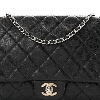 Chanel Caviar Quilted Clutch With Chain Flap Black 8 of 10