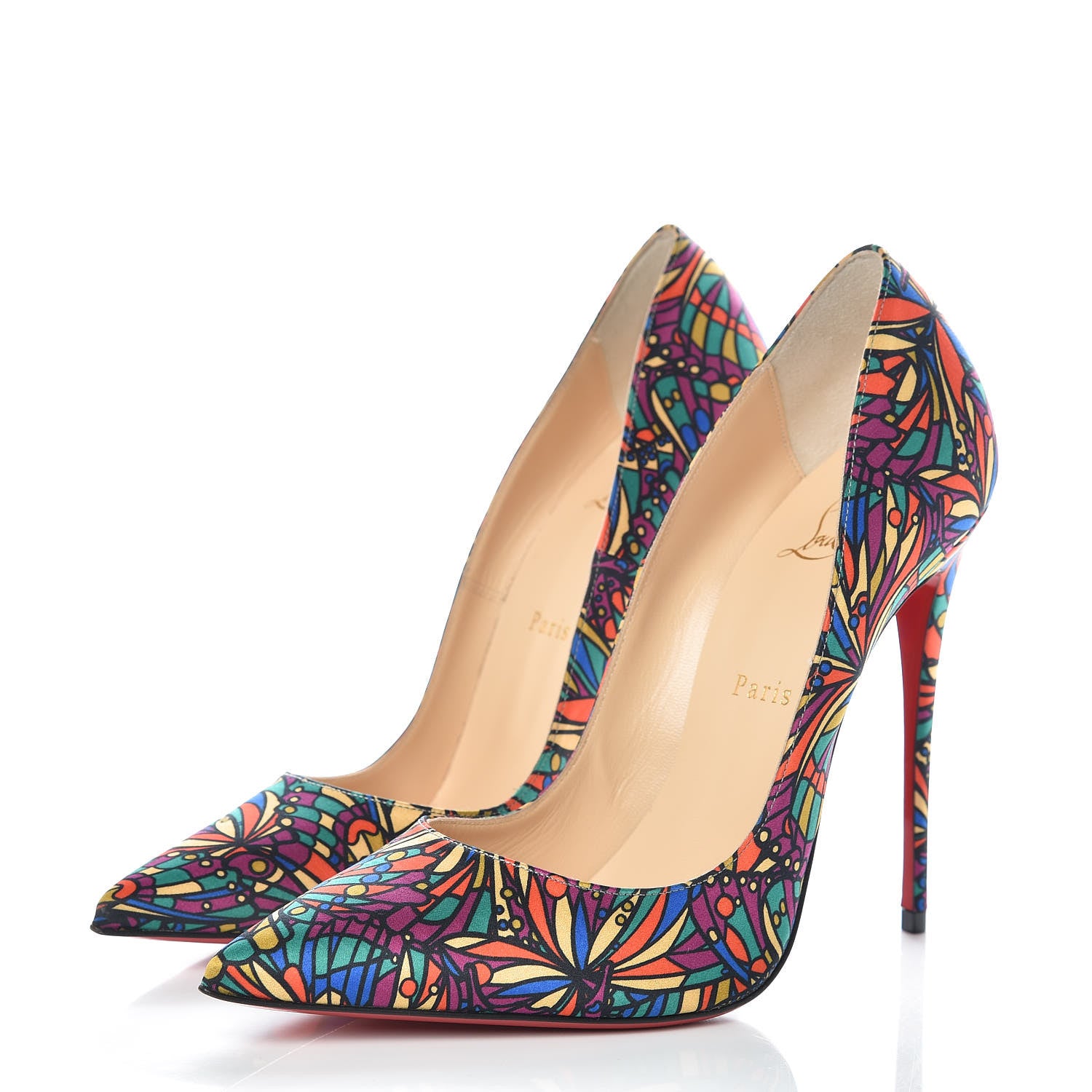 Christian Louboutin Satin Vitrail So Kate 120 Pumps 40 Multicolor 3 of 8