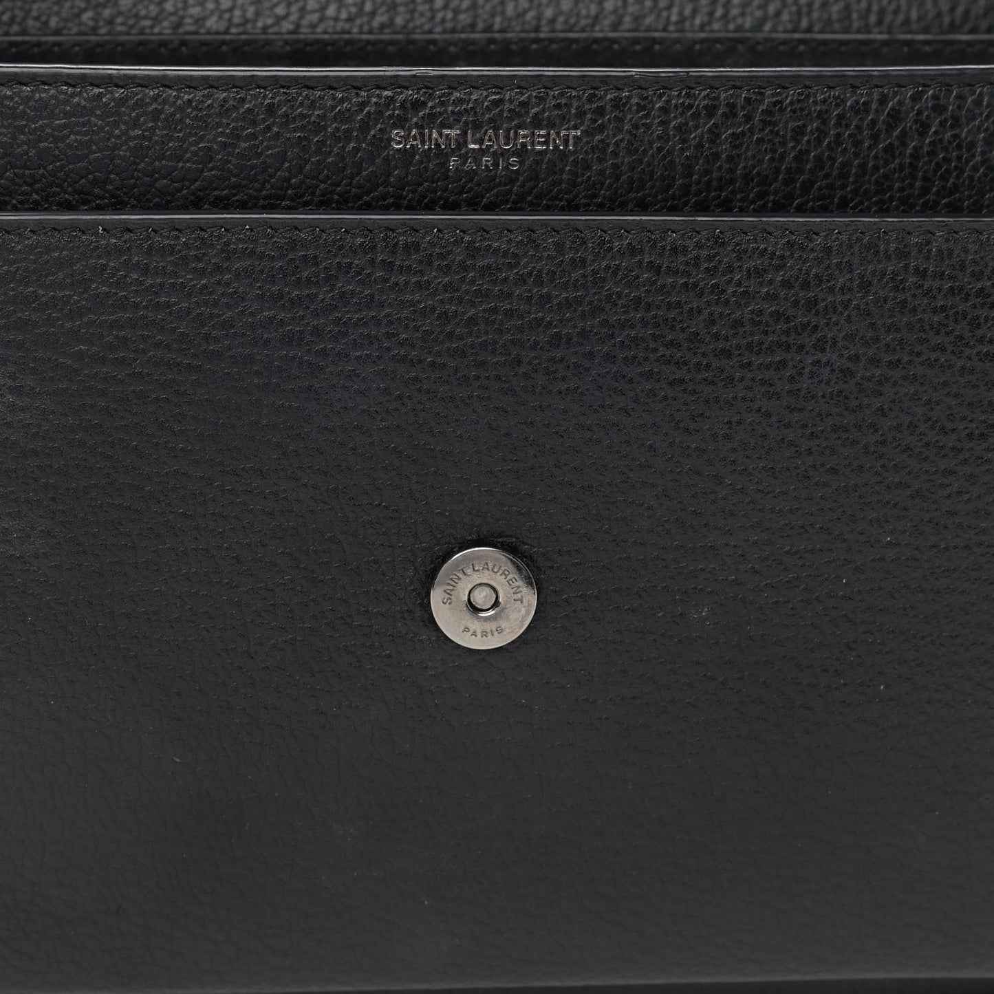 Grained Calfskin Medium Monogram Sunset Satchel Black